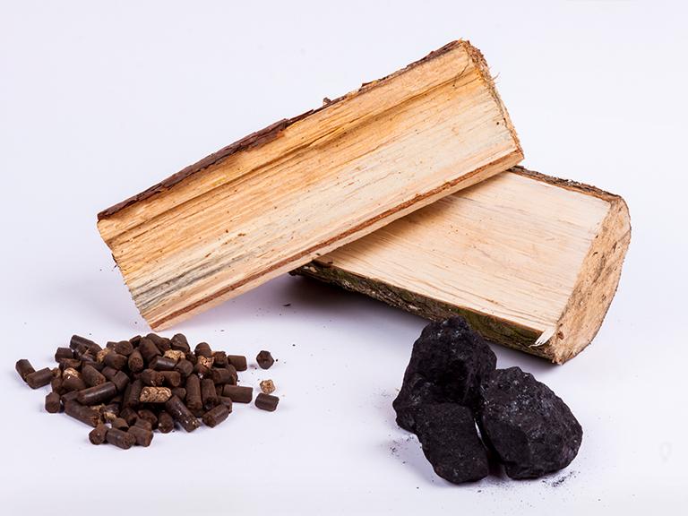 Drewno, pellet i węgiel